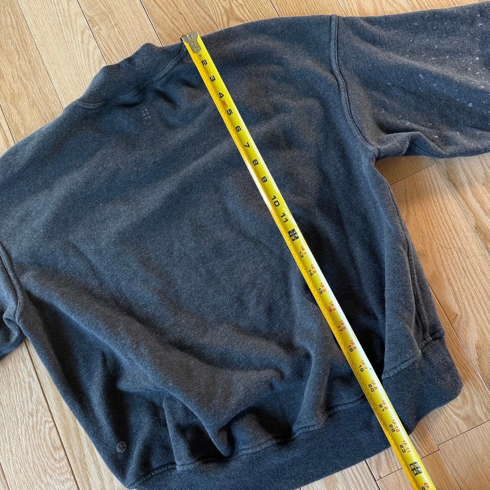 Lululemon x SoulCycle To The Beat Gray Grey Splatter Crewneck Womens Medium? - Picture 7 of 9